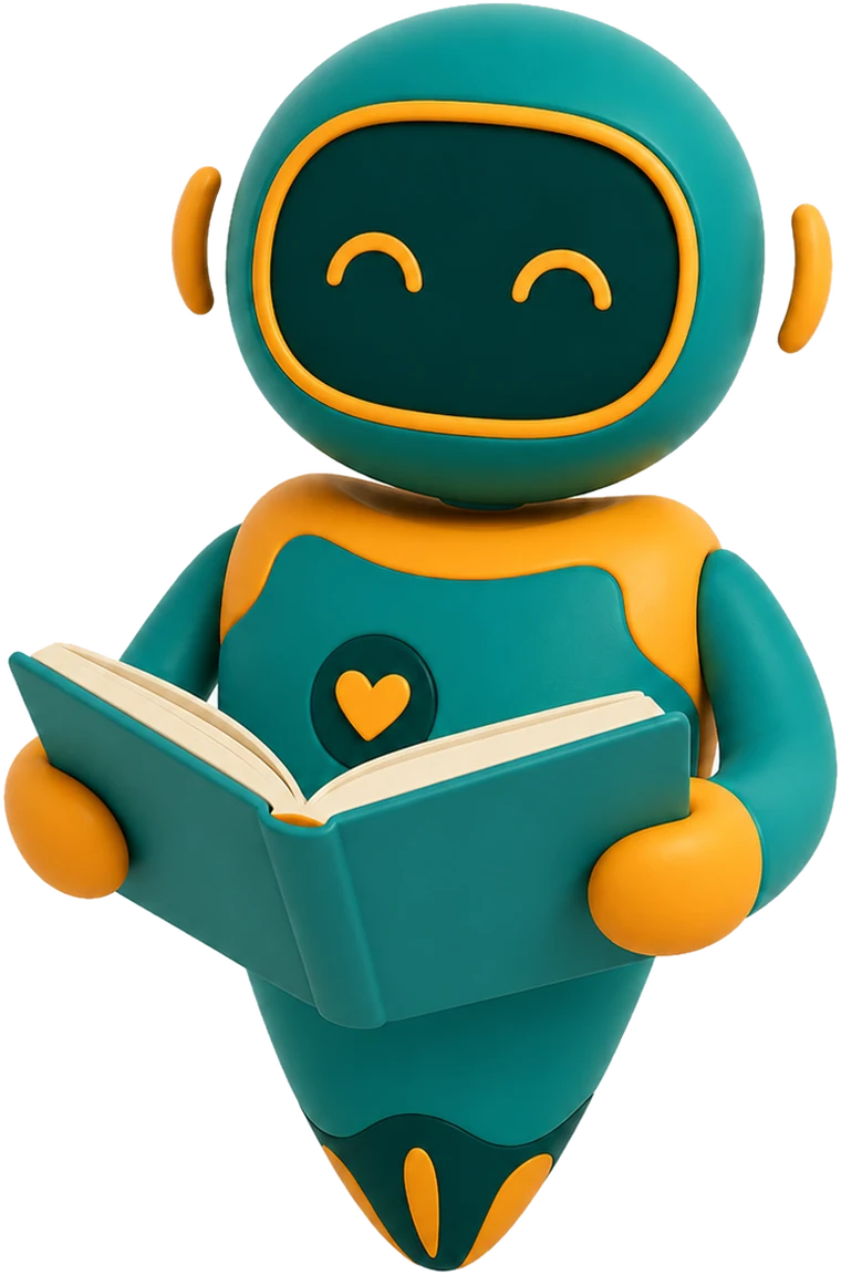The ARVO mascot with the books — the platform comes with them